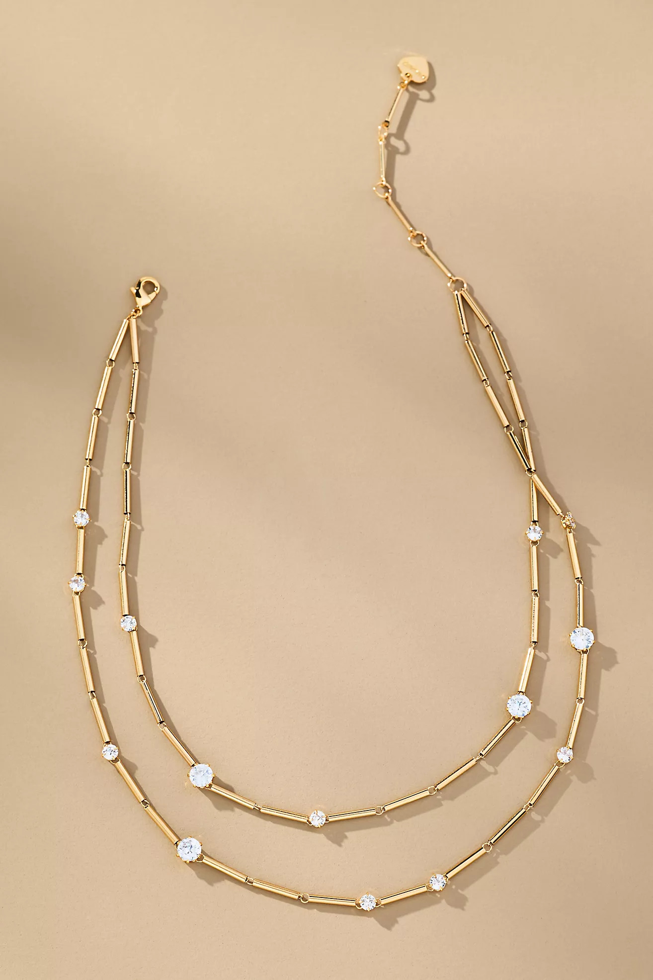 Beaded Crystal Layered Necklace | Anthropologie (US)