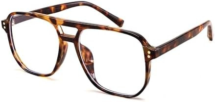 FEISEDY Blue Light Blocking Glasses Fake Nerd Clear Square Computer Lightweight Pilot Glasses Fra... | Amazon (US)