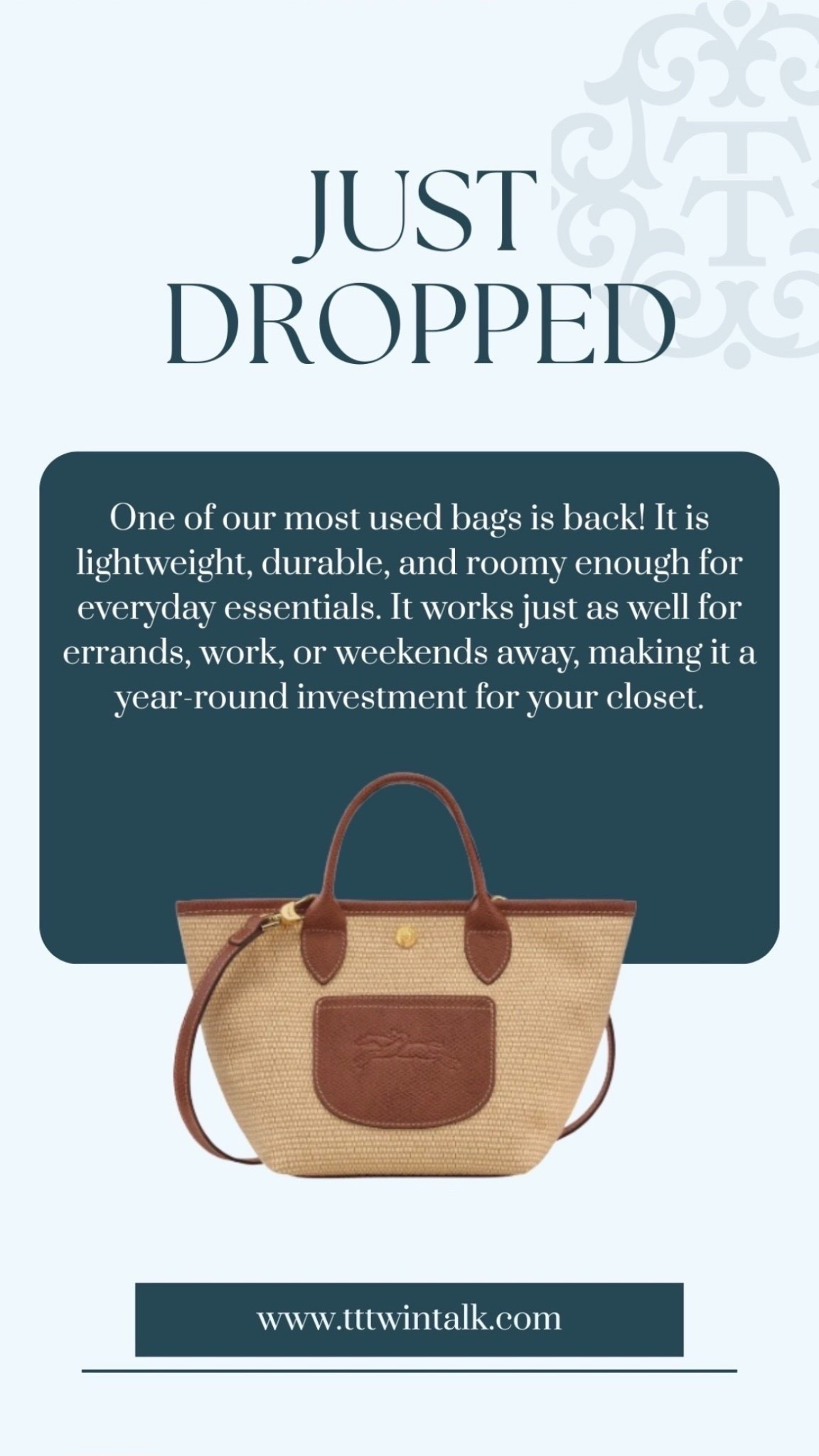 One of our most used bags is back! It is lightweight, durable, and roomy enough for everyday essentials. It works just as well for errands, work, or weekends away, making it a year-round investment for your closet. 

#LTKSeasonal #LTKOver40 #LTKMidsize