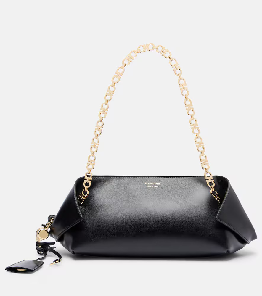 Ferragamo Scarf Small leather shoulder bag | Mytheresa (INTL)