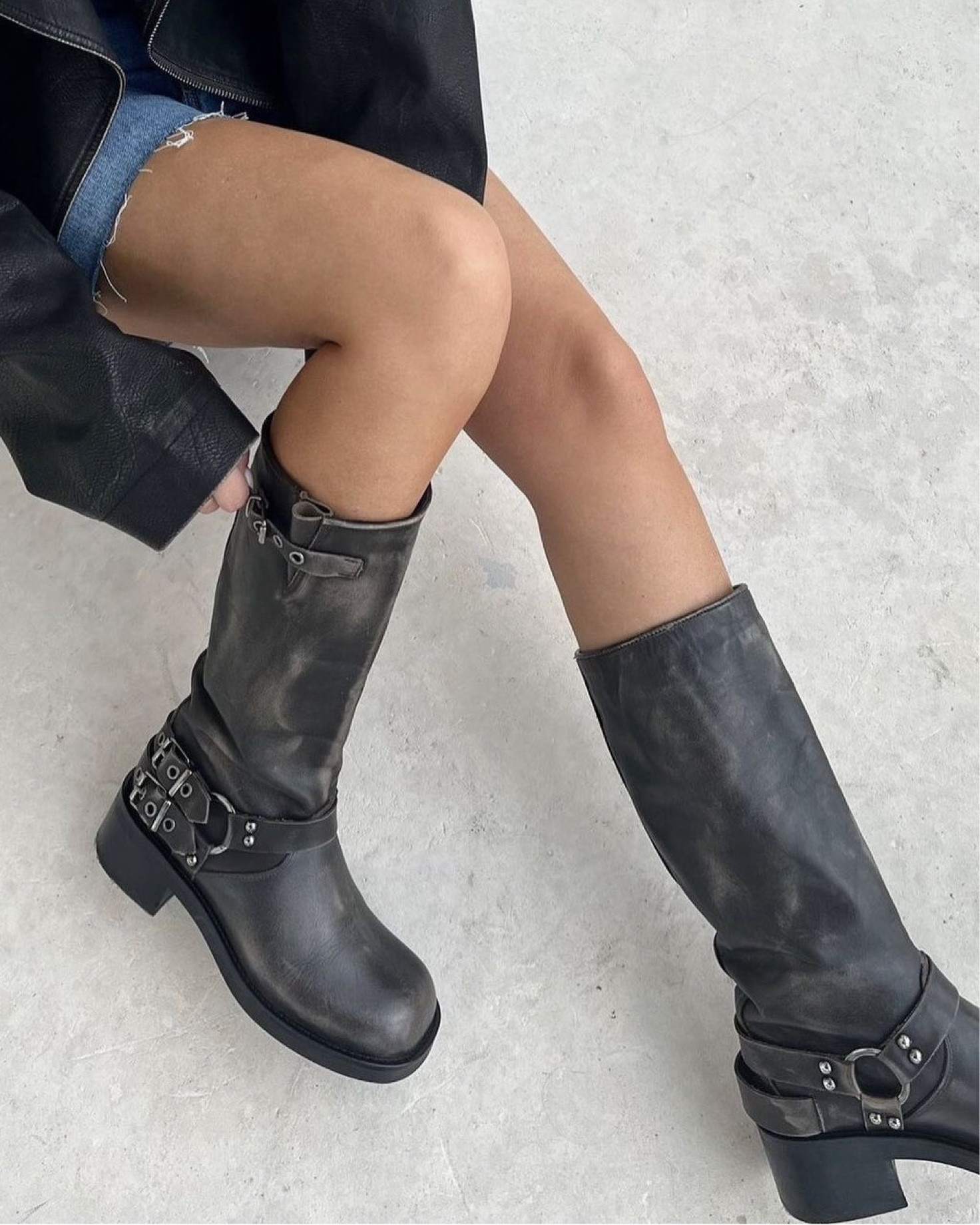 Miu Miu Biker Boots 🍂🖤

#LTKfindsunder50 #LTKSeasonal #LTKshoecrush