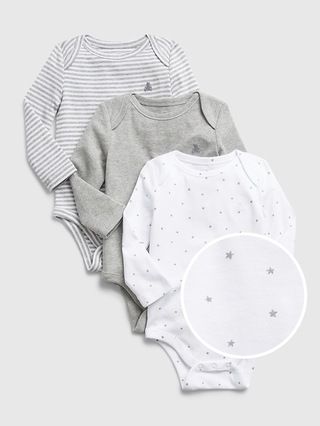 Baby 100% Organic Cotton First Favorite Bodysuit (3-Pack) | Gap (US)