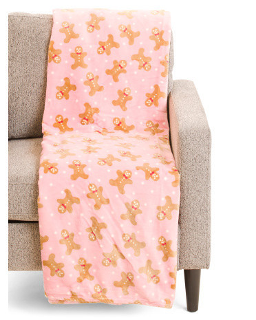 2pk Gingerbread Lane Fleece Throws | Polyester | Marshalls