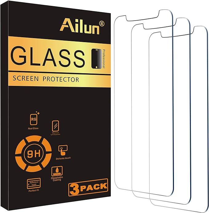 Ailun Glass Screen Protector Compatible for iPhone 12/12 Pro 2020 6.1 Inch 3 Pack Case Friendly T... | Amazon (US)