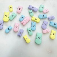 Mini Faux Peeps, Bunny, Easter Decor, Peeps Beads, Peep Fake Polymer Clay Easter | Etsy (US)