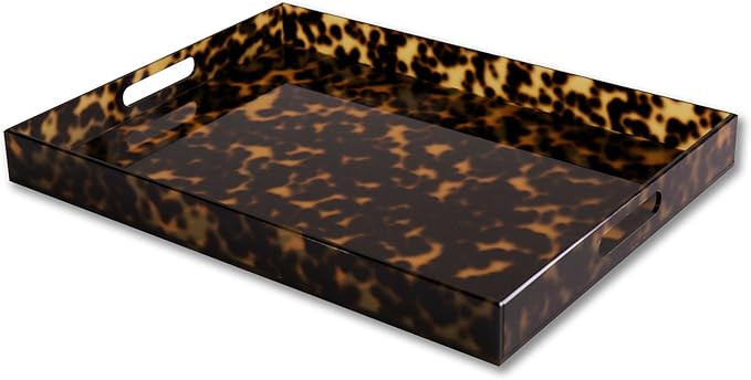 VIDA Acrylic Tortoise X-Large Tray with Handles | Amazon (US)