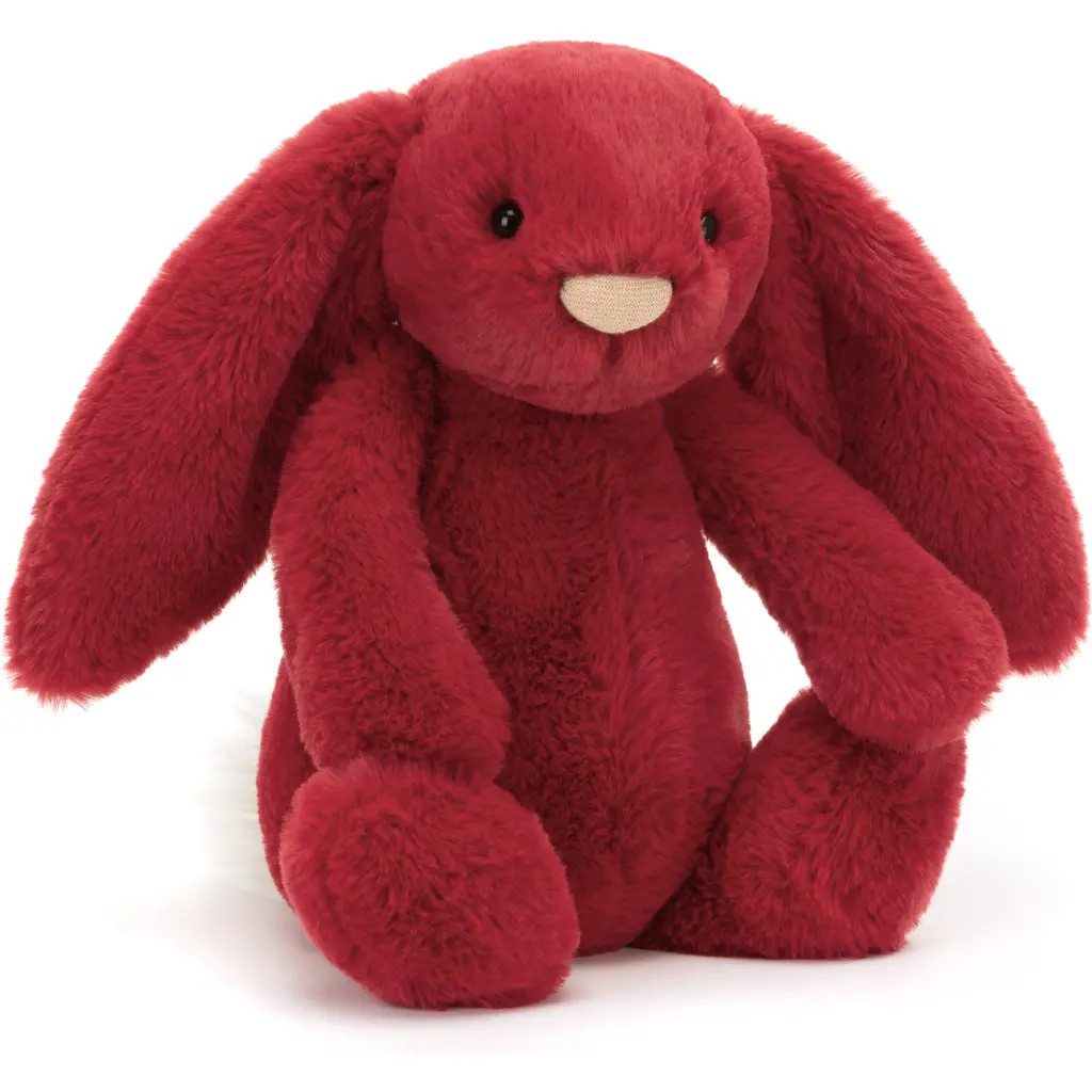Jellycat Medium Bashful Bunny Stuffed Animal in Red at Nordstrom | Nordstrom