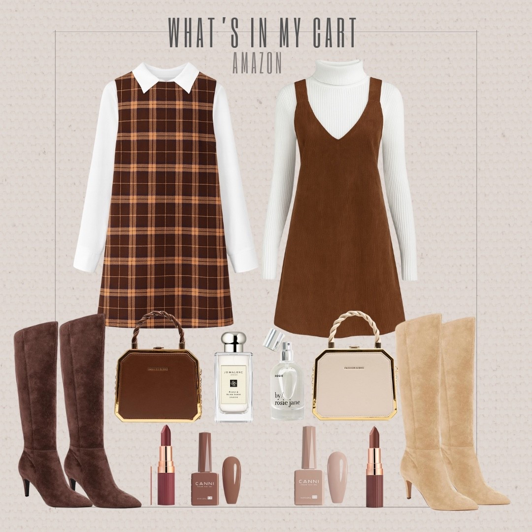 What’s in my Amazon cart for Thanksgiving! These outfits are perfect for the holidays or a Thanksgiving party! 

Thanksgiving outfit inspo Brown boots Tan boots Plaid dress Thanksgiving dress Holiday party Holiday outfit Neutral outfit Brown outfit Audrie Dollins 

#LTKootd #LTKHoliday #LTKSeasonal