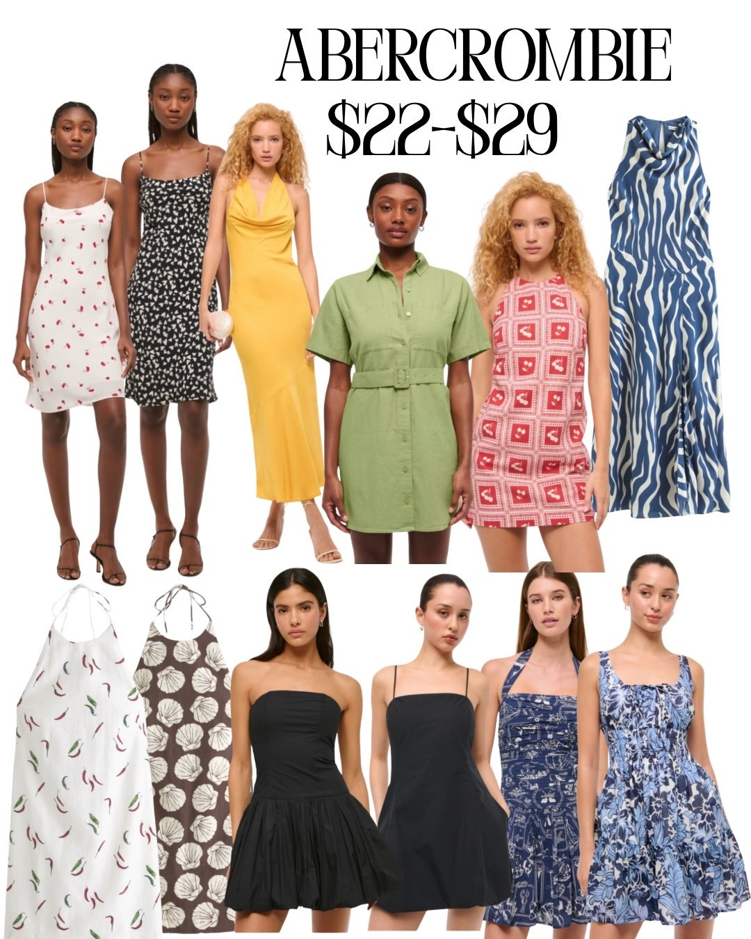 Abercrombie, summer sale is here. Dresses our $100 are now $22-$29.

#LTKSaleAlert