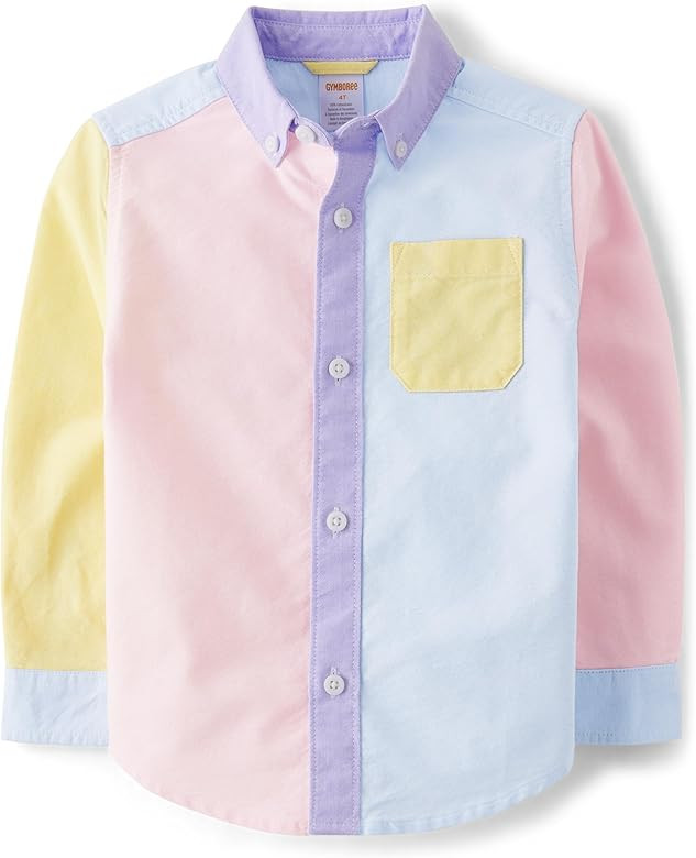 Gymboree Boys' and Toddler Long Sleeve Button Up Shirts | Amazon (US)