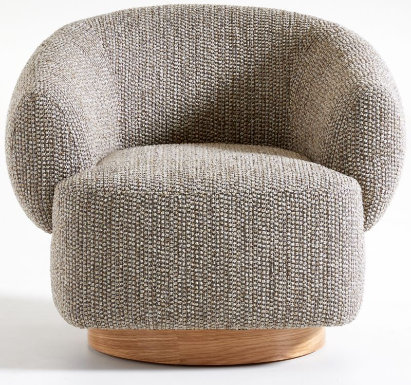 Merrick Swivel Chair + Reviews | Crate and Barrel | Crate & Barrel