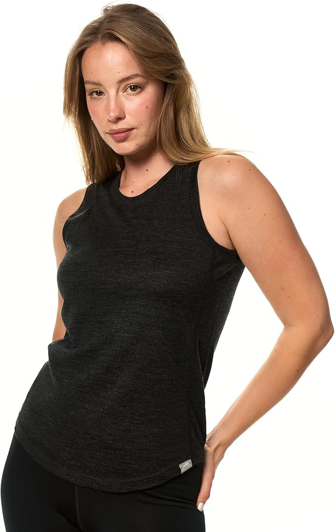 Merino Wool Tank Top Women - Active Merino Wool Undershirt Moisture Wicking Breathable Anti-Odor ... | Amazon (US)