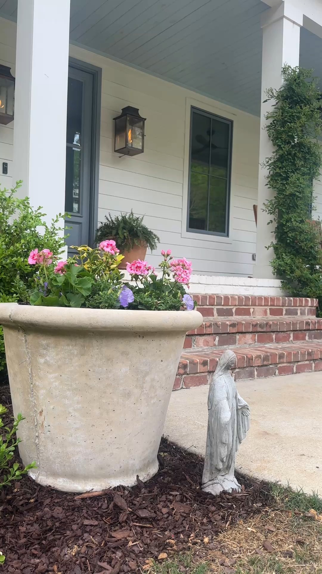 Upgrade your curb appeal with this 27-inch extra large brown concrete outdoor planter from Lowe’s! This modern outdoor planter with drainage holes is perfect for front porch decor, patio styling, or creating a statement garden planter look. Its durable concrete construction adds a touch of contemporary charm while standing up to the elements. Ideal for large plants, trees, or seasonal blooms. Whether you're refreshing your landscaping, designing a stylish backyard oasis, or need oversized planters for outdoor spaces, this one checks all the boxes.

Shop this planter + more outdoor decor on my LTK!

#OutdoorPlanter #LargeOutdoorPlanter #ConcretePlanter #PatioDecor #GardenPlanters #FrontPorchDecor #LawnAndGarden #LowesFinds #ModernOutdoorLiving #PlanterWithDrainage #OutdoorStyle #LTKHome #LTKOutdoor #SpringDecor #BackyardGoals