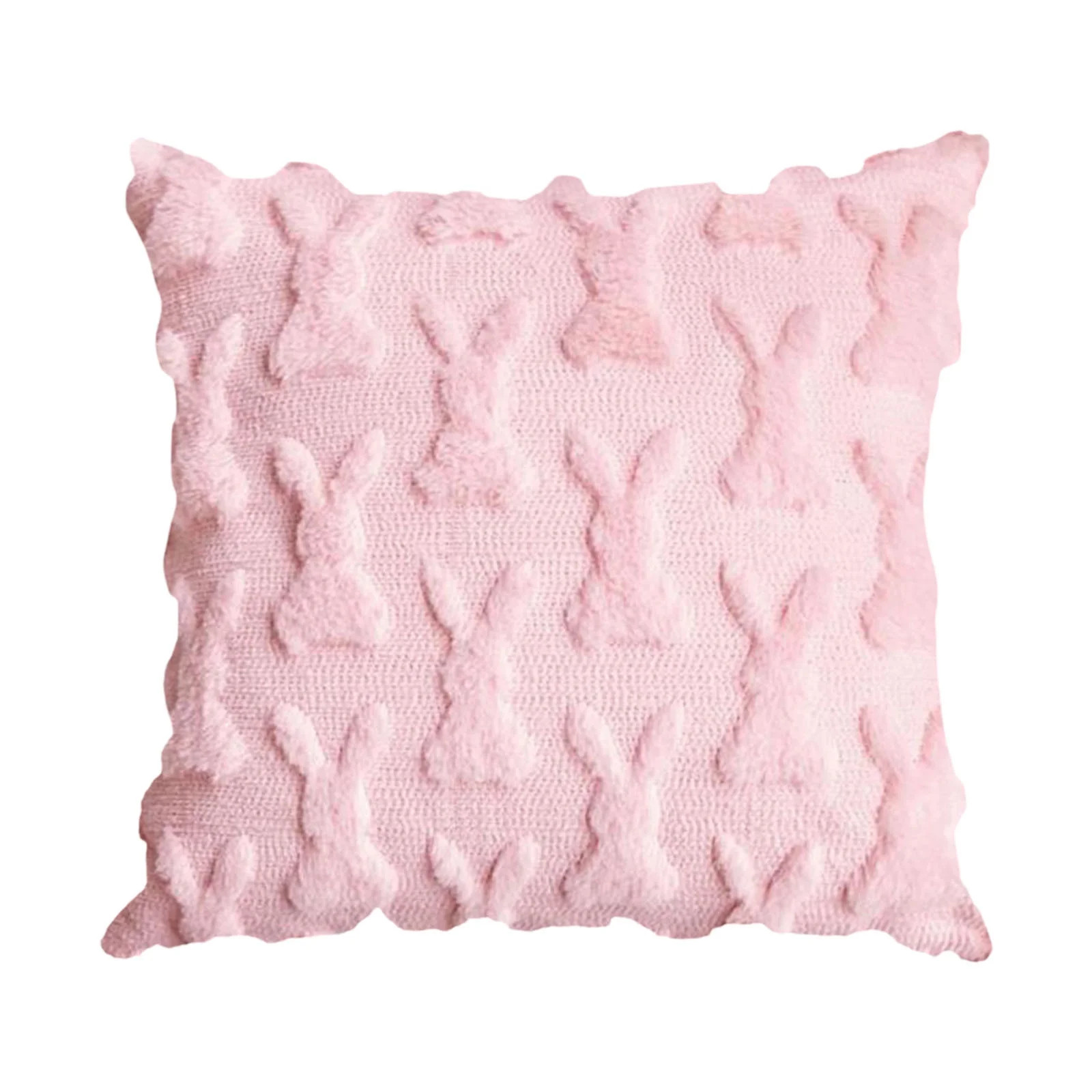 Lawor Easter Pillow Covers 18 X 18 Inch Pack Of 2 Luxury Soft Bunny Rabbit Ears Egg Pattern Decor... | Walmart (US)