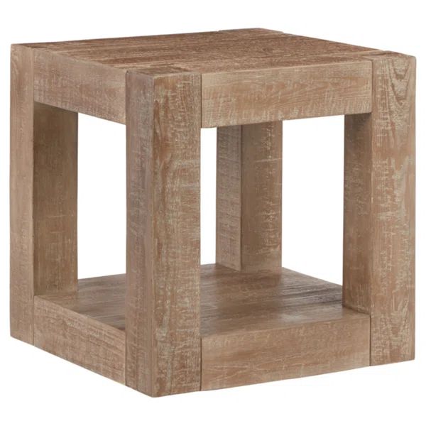 Waltleigh 23'' Tall Solid Wood Floor Shelf End Table | Wayfair North America