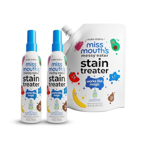 Miss Mouth's Messy Eater Stain Treater - 2 Pack Stain Remover Spray and 16oz Refill Pouch | Amazon (US)