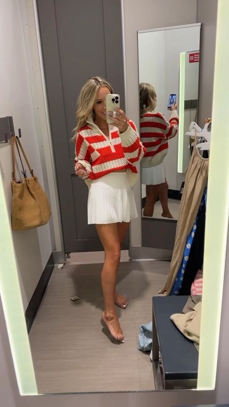 Target finds 🎯 Loving this sweater is sized up 2 sizes to a large for an oversized look. Also loving these things …. #summerstyle #targetstyle #skirt #bag #sandals #targetfinds 

#LTKstyletip #LTKsalealert #LTKshoecrush