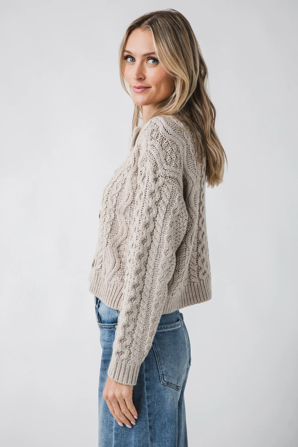 RD Style Ulrica Long Sleeve Crewneck Cardigan | Social Threads