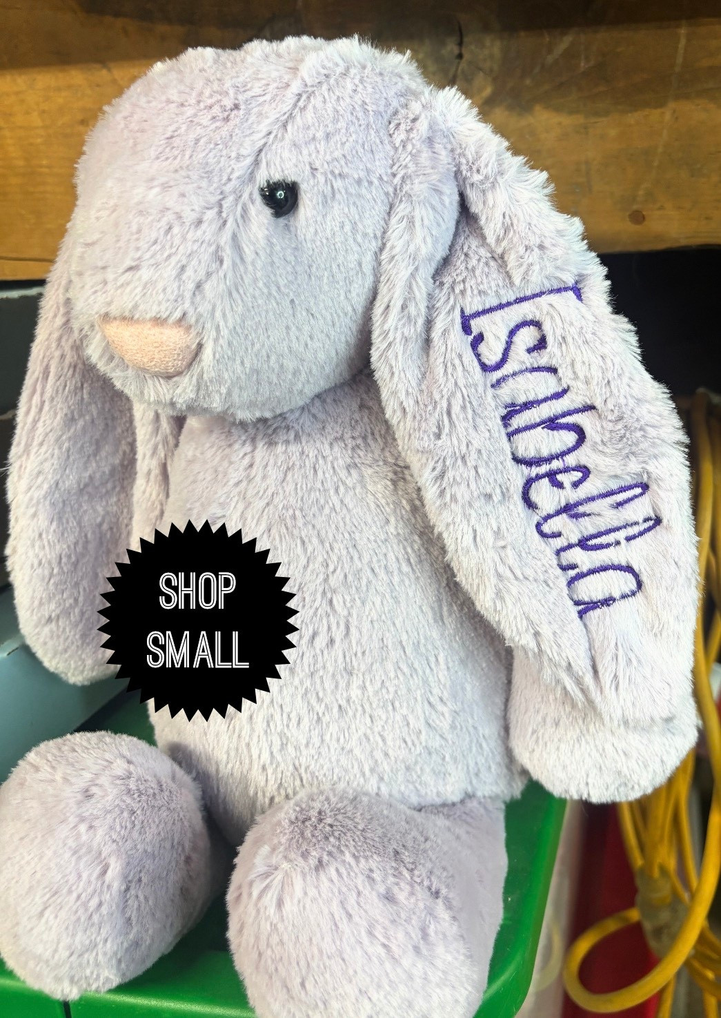 Your resolution was to shop small this year?! Check out these personalized bunnies! These are going in my Valentine’s Day basket!!! Grab yours and support a small mom owned business today! 
#womanowned #smallbusiness 

#LTKKids #LTKmomlife #LTKFindsUnder50