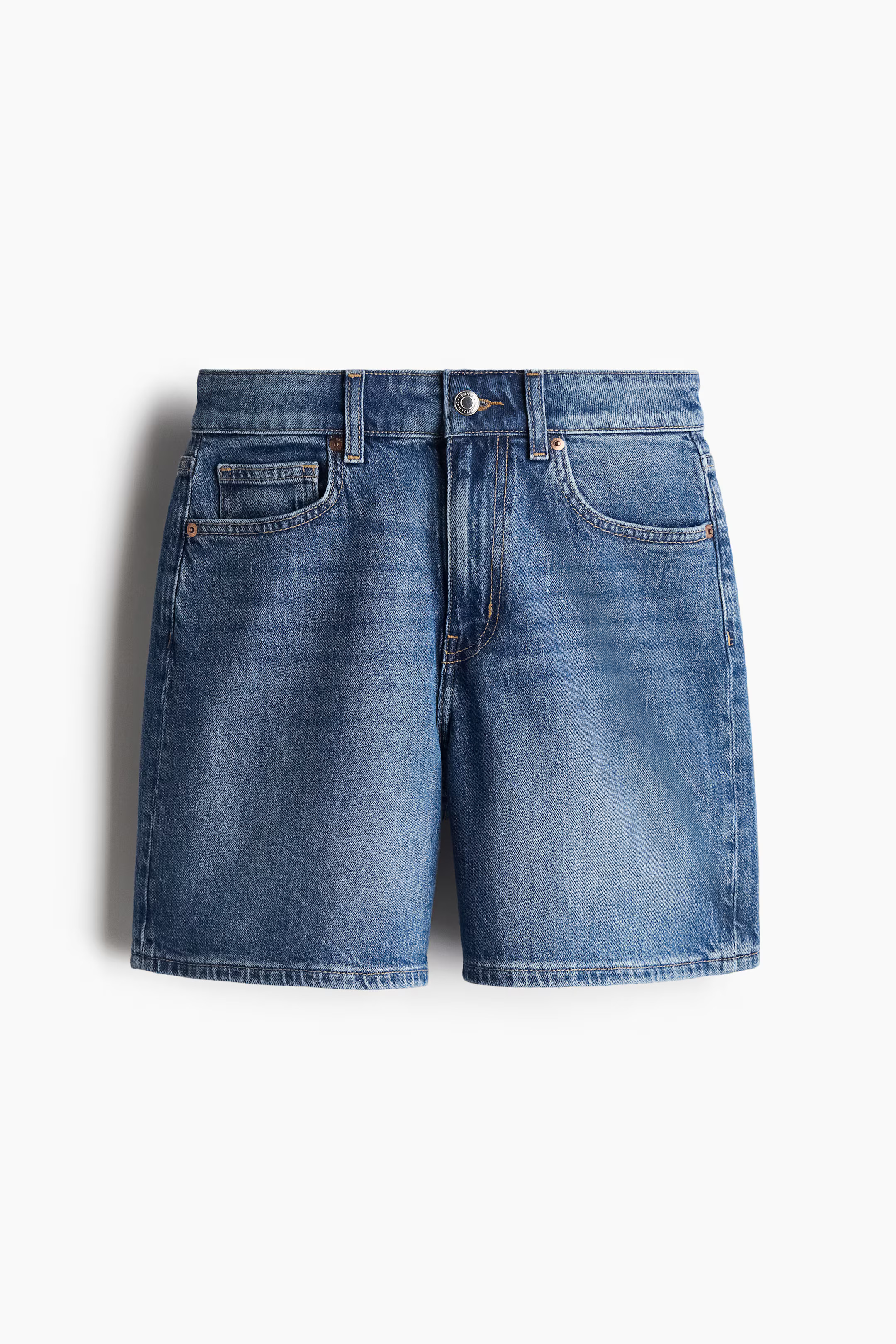 High Waist Denim Shorts - Dark gray - Ladies | H&M US | H&M (US + CA)