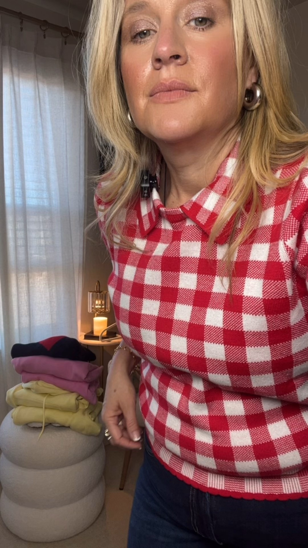  ✨Tap the bell, save and ❤️ for over 40 fashion, midlife style, midsize fashion and luxury looks for less. 
 Walmart, new arrivals, loving this king sweater. Top with puff sleeves and collar also comes in navy wearing large size up if you're in between size sizes.

👑"Helping you look good, feel good!" - Lindsey Denver

Over 40 fashion, over 50 style, midlife style, midsize fashion, Gen X style, body confidence, perimenopause style, mom outfits, over 45 style, over 50 

#LTKFindsUnder100 #LTKMidsize #LTKOver40