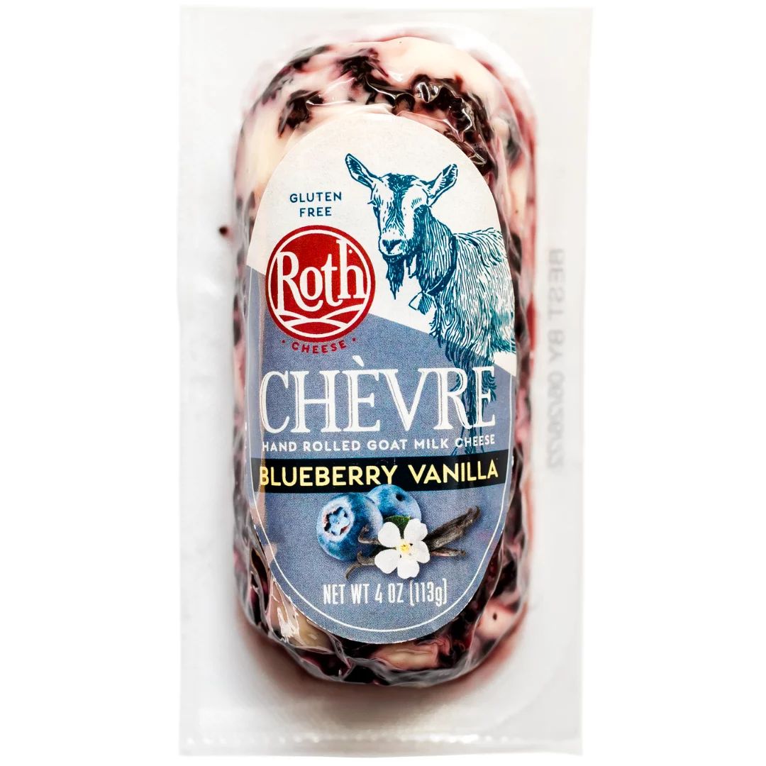Roth Chèvre Blueberry Vanilla Fresh Goat Cheese Log 4 oz | Walmart (US)
