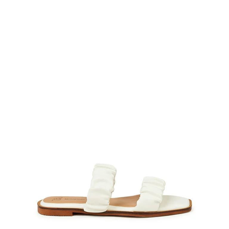 Time and Tru Women's Ruched Strap Sandals | Walmart (US)