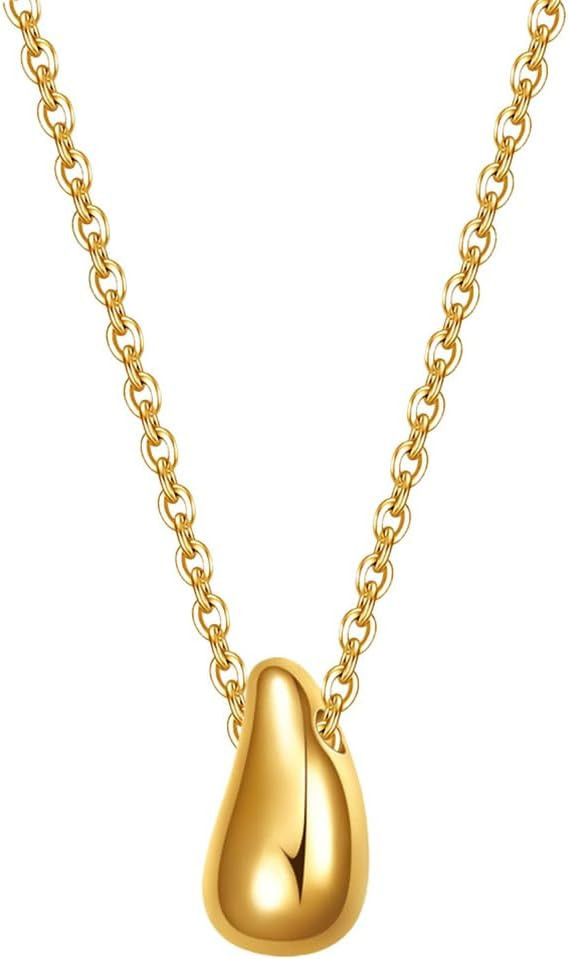 PAMTIER Teardrop Pendant Necklace for Women Dainty Minimalist Jewelry | Amazon (US)