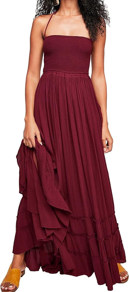 R.Vivimos Womens Summer Boho Sexy Backless Long Dresses | Amazon (US)