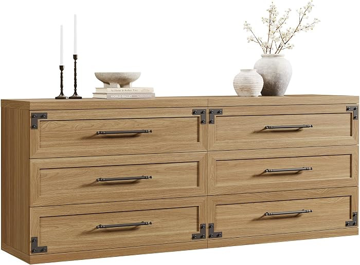 SICOTAS Oversized Nightstands Set of 2 with 3 Storage Drawers | Amazon (US)