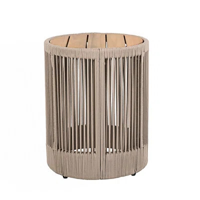 Outdoor Rattan Rope Side Table | Wayfair North America