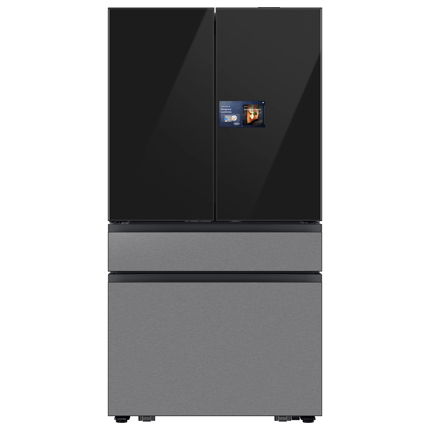 Samsung Bespoke AI Standard-Depth AI Home 29-cu ft 4 -Door 36-in Wide Smart Compatible French Door Refrigerator with Dual Ice Maker with Water | Lowe's