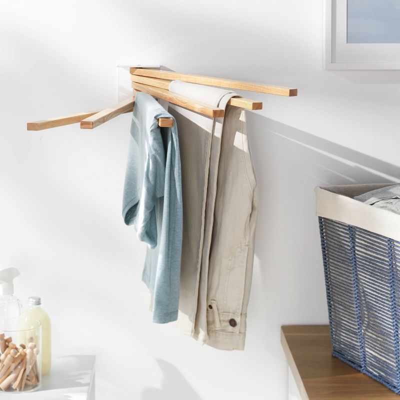 Small Space Wall Mounted Drying Rack White - Brightroom™ | Target
