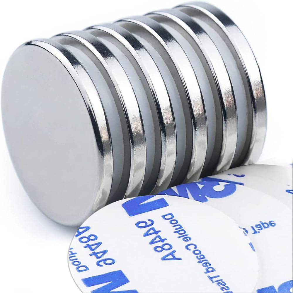 DIYMAG Powerful Neodymium Disc Magnets with Double-Sided Adhesive, Strong Permanent Rare Earth Ma... | Amazon (US)