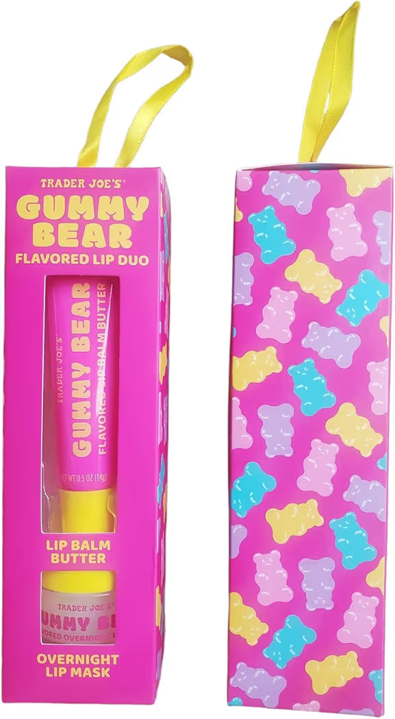 Trader Joe's Gummy Bear Flavored Lip Duo Set : Lip Balm Butter & Overnight Lip Mask | Amazon (US)