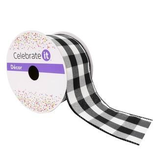2.5" Buffalo Check Wired Ribbon by Celebrate It™ Décor | Michaels | Michaels Stores