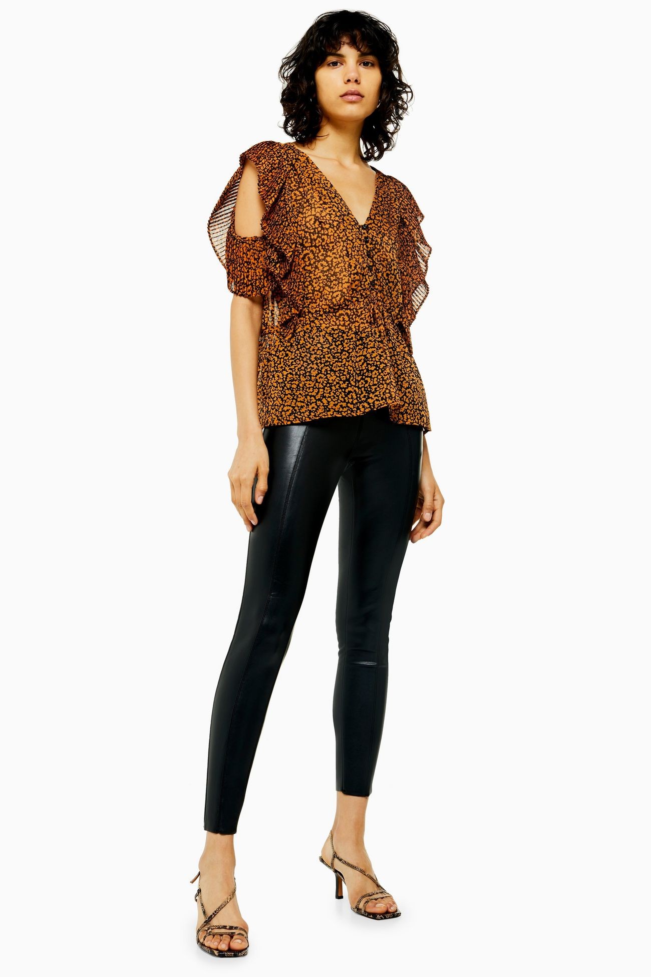 Black Faux Leather Skinny Trousers | Topshop UK