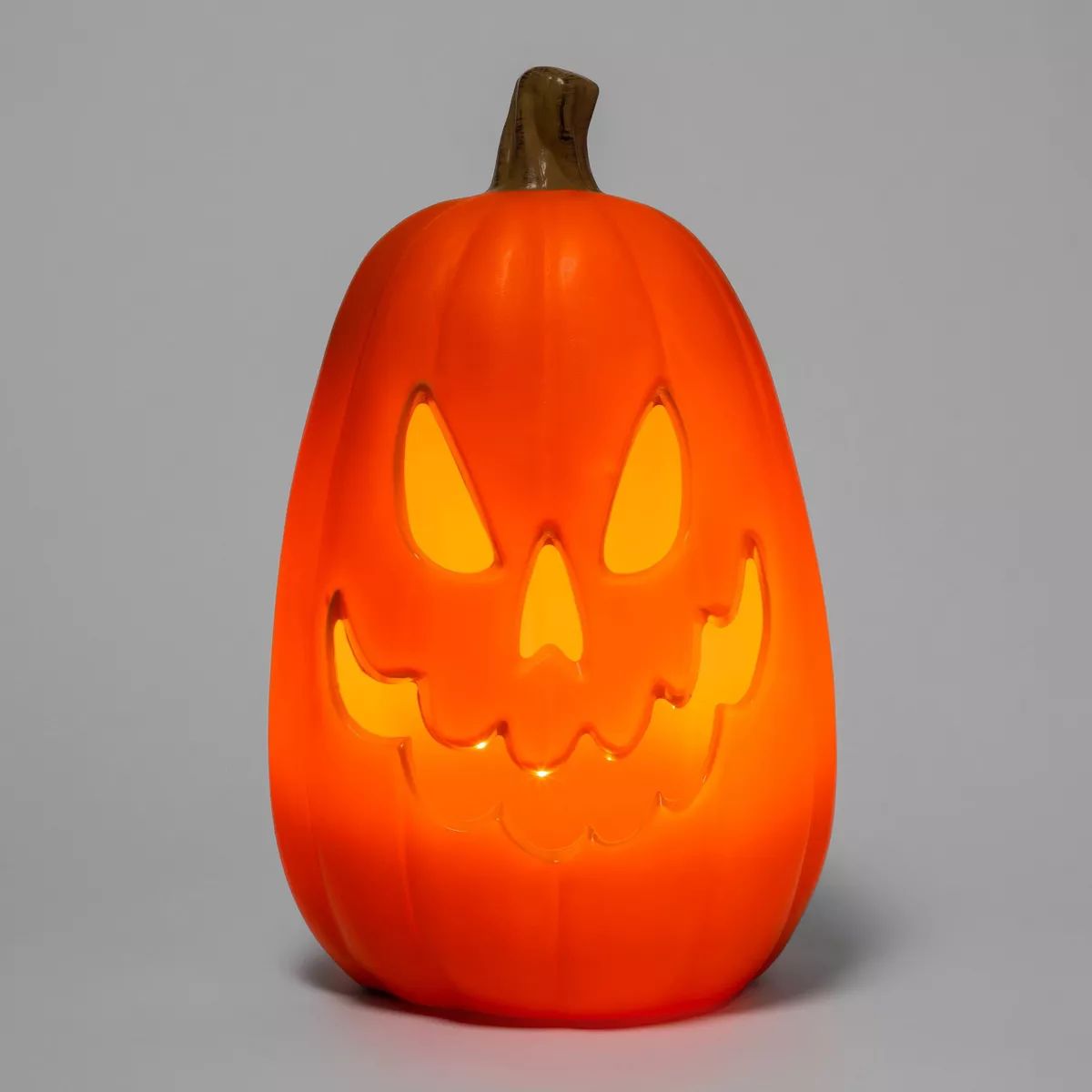 16" Light Up Pumpkin 6 Teeth Orange Halloween Decorative Prop - Hyde & EEK! Boutique™ | Target