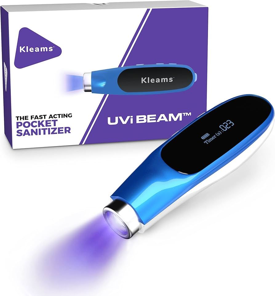 KLEAMS - Portable UV Light Sanitizer Wand – Can Safely Kill Harmful Germs in Seconds - Mini Ult... | Amazon (US)