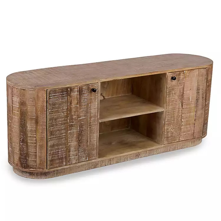 New! Sawmark 2-Door Media Cabinet | Kirklands