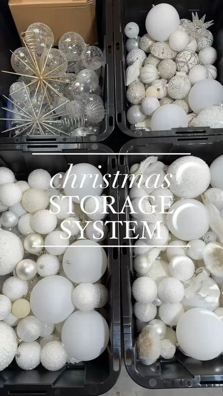 I’ve finally developed a Christmas decor storage system solution that makes all of my Christmas decorations easily accessible and identifiable with these storage bin racks, uniform bins, QR Code smart labels and additional description labels. I keep all of my fragile, nostalgic ornaments in separate storage bins with dividers and describe my methods in kelleynan.com. This system will also work well with other holiday decor and other items you keep in storage. home organization home storage basement storage attic storage Christmas decor organization space saver 

#LTKhome #LTKstyletip

#LTKSeasonal