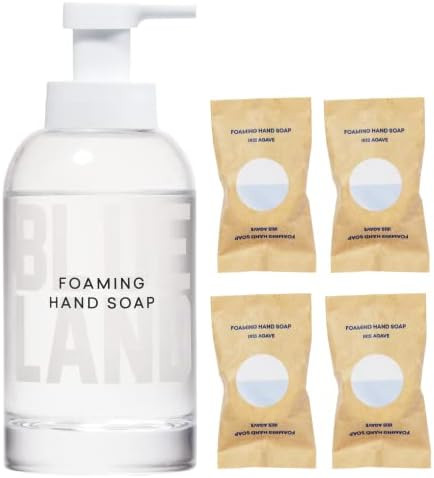 BLUELAND Hand Soap Starter Set - 1 Refillable Glass Foaming Hand Soap Dispenser + 4 Tablets Refil... | Amazon (CA)