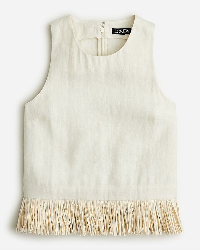 Collection fringe trim tank top | J. Crew US