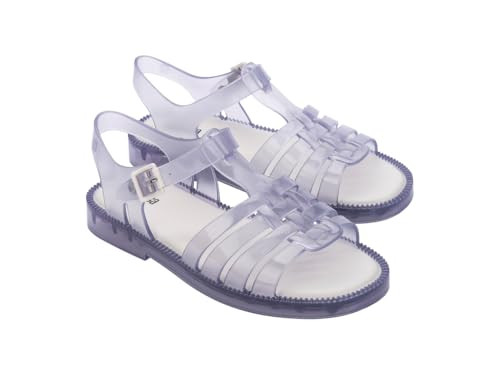 Amazon.com | Melissa Possession Fresh Sandal for Women, Clear/White, 8 | Flats | Amazon (US)