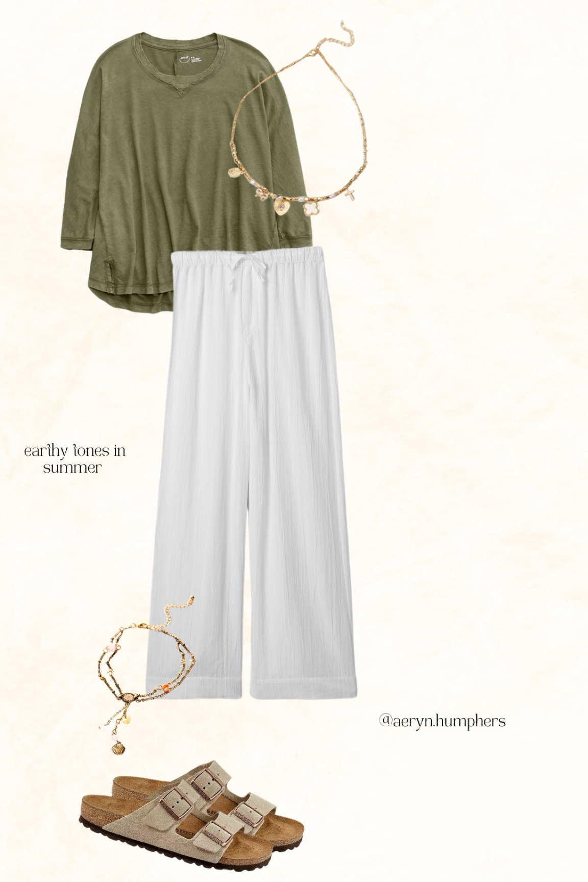 NEED this outfit!! I’ve been so attracted to greens lately and I’m totally loving this outfit! 

Linen, green, outfit, anklet, gold jewelry, sandals, charm necklace 

#LTKStyleTip #LTKFindsUnder50