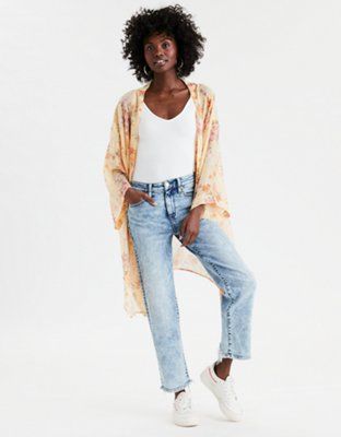 AE Chiffon Kimono | American Eagle Outfitters (US & CA)