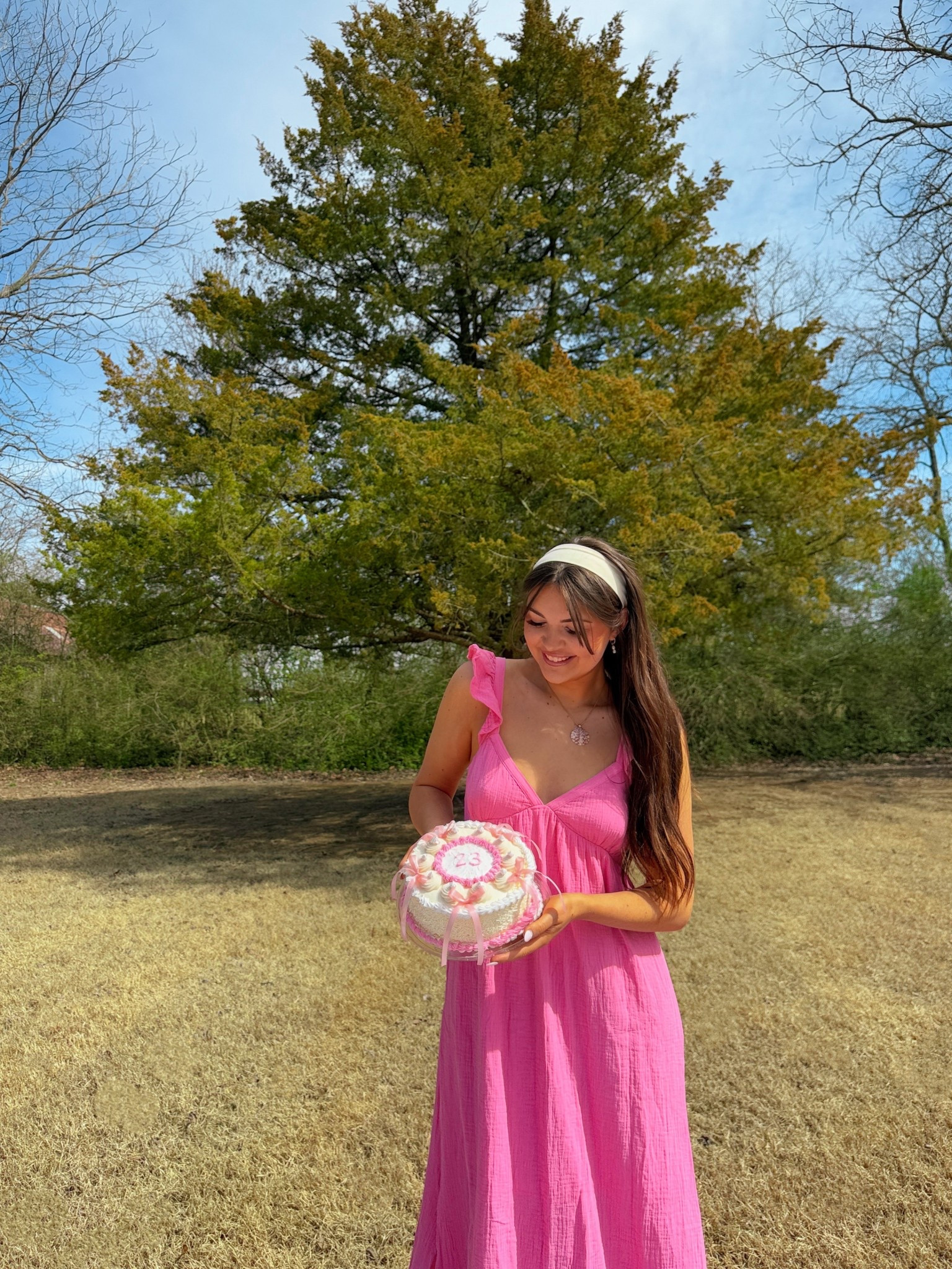 pink maxi dress 💖