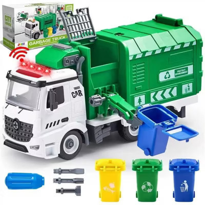 Joyfy Friction-Powered Garbage Truck Toy – DIY Assembly with Lights, Sounds, Garbage Toy Play Car Vehicles Gift for Boys & Girls Ages 1 2 3 4 5 | Target