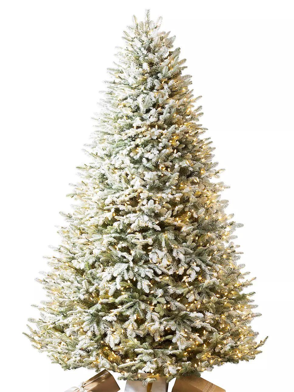 BH Balsam Fir® Frosted Pre-Strung Snow-Flocked Artificial Christmas Tree | Saks Fifth Avenue