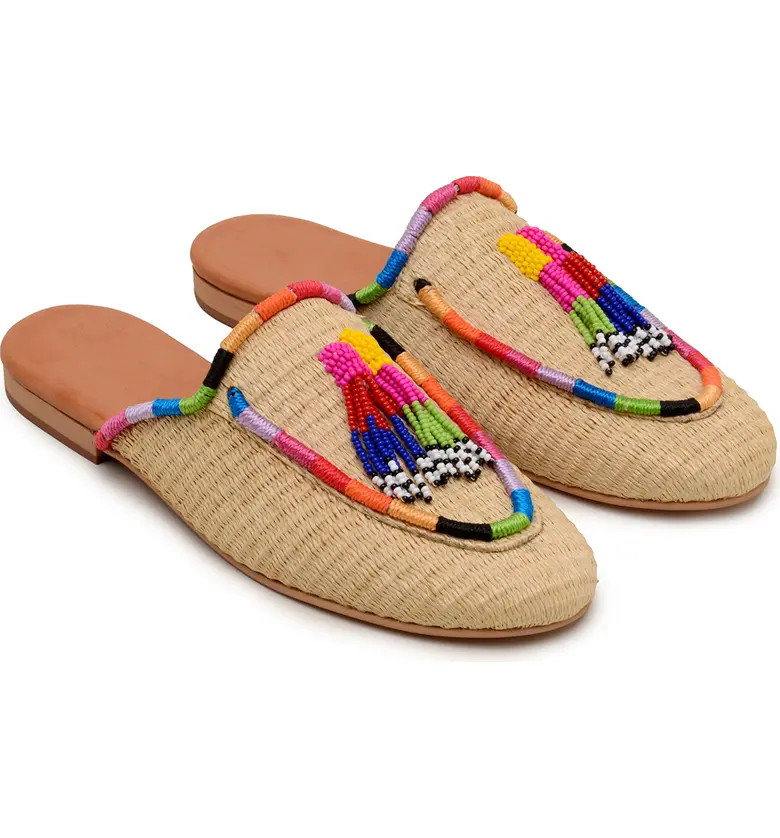 Beaded Woven Mule | Nordstrom